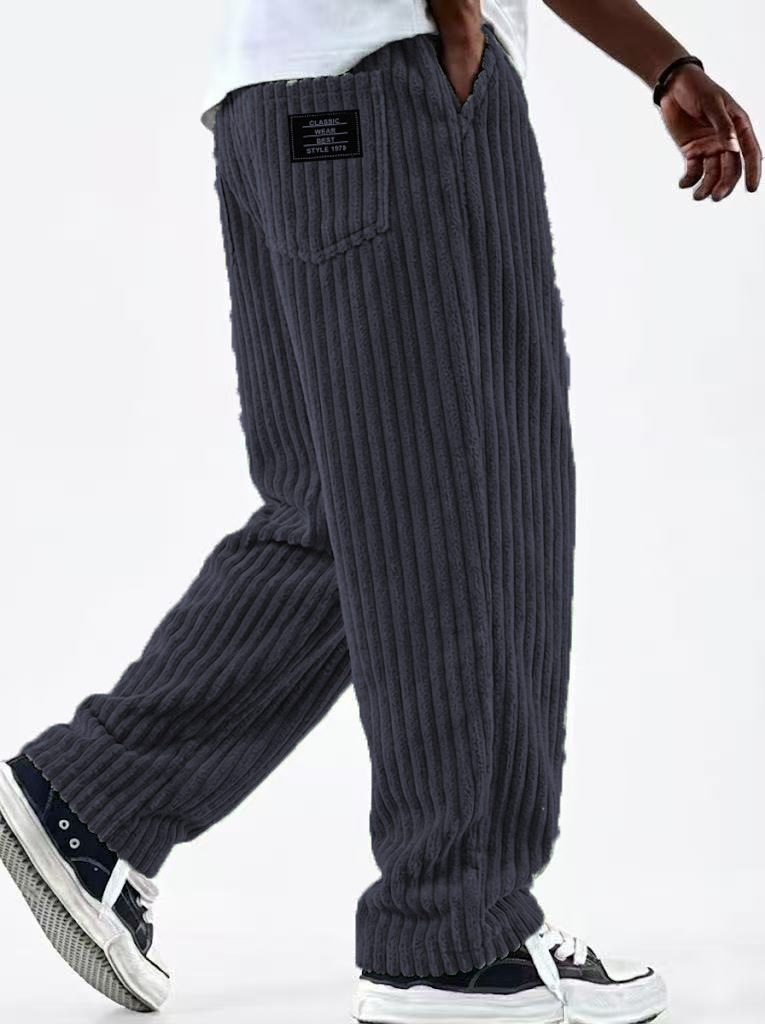 Corduroy Pant Warm - Celana Corduroy Musim Dingin Pria Model