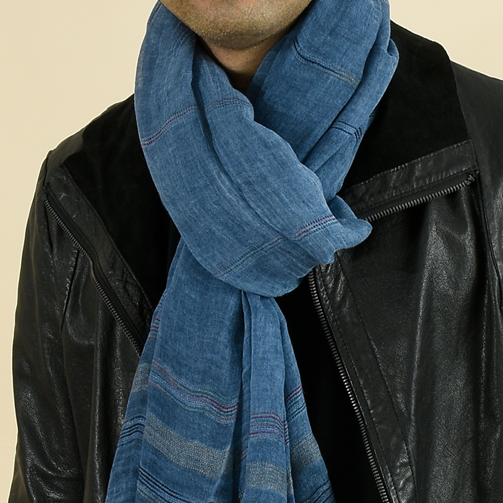 Syal pria mode syal katun Line - Wool Scarf Men ulasan dan harga