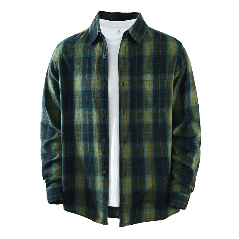Kemeja Kotak-kotak Pria Katun  - Flannel Shirt Lined ulasan dan harga