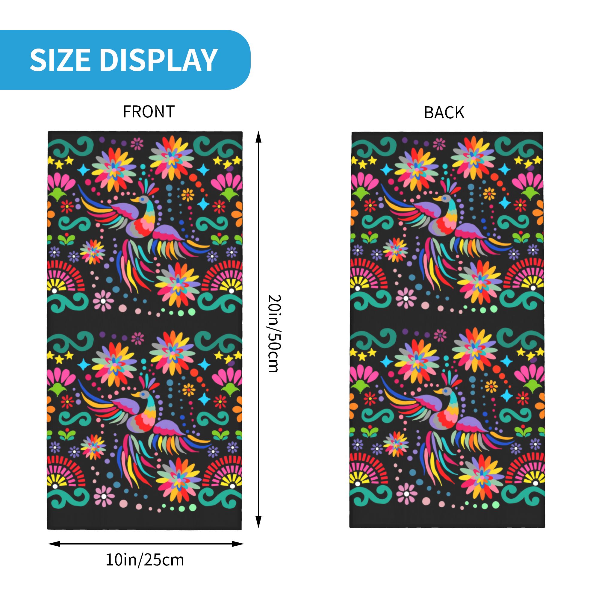 Bandana Tekstil Motif Bunga Me - Neck Gaiter Fleece ulasan dan harga