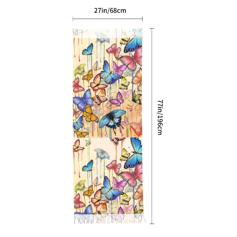 Syal Kasmir Musim Dingin Motif - Cashmere Pashmina Wrap ulasan dan harga