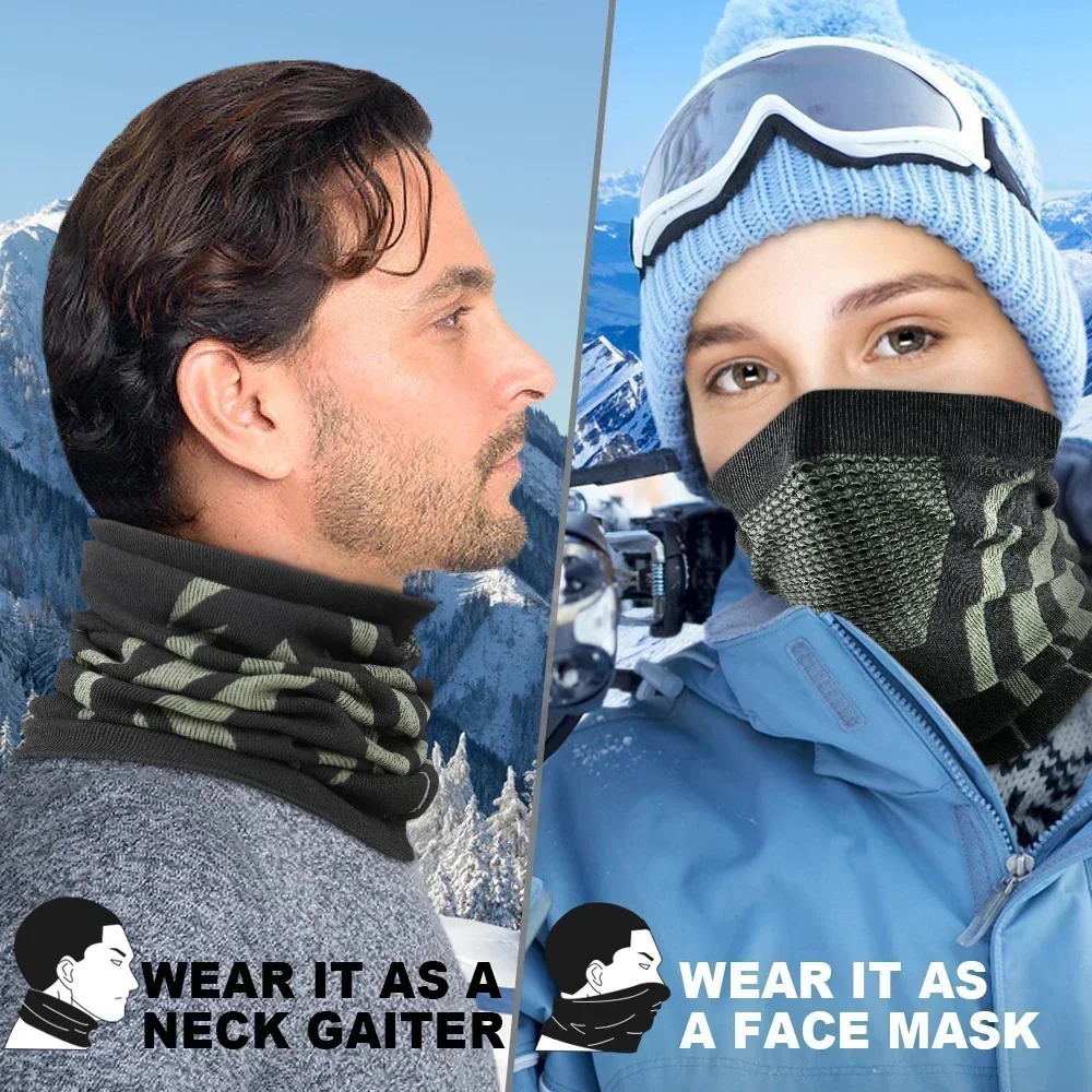 Cincin Musim Dingin Tabung Ban - Neck Gaiter Fleece ulasan dan harga
